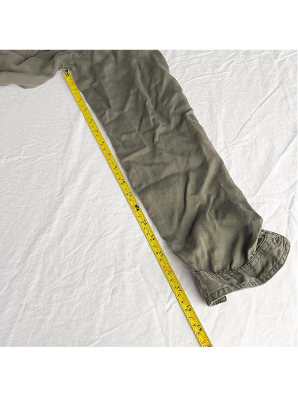 prAna women's long sleeve utility shirt in military green Sz S normcore workwear - Picture 10 of 10